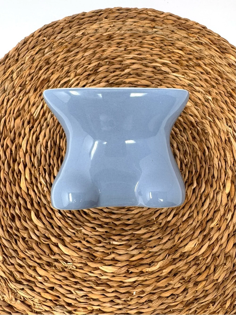 Kitty ceramic food dish stand, by WHISKER CITY
